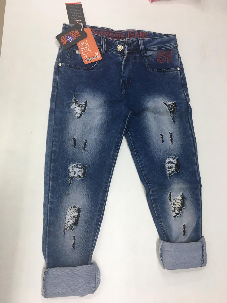 SUPERDRY  SCRATCH MEN'S JEAN LIGHT BLUE COLOUR