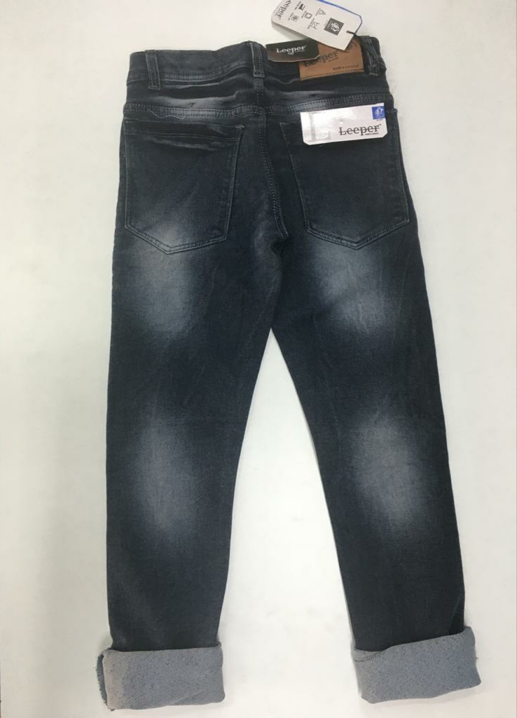 LEEPER MEN'S SCRATCH JEAN LIGHT BLACK COLOUR