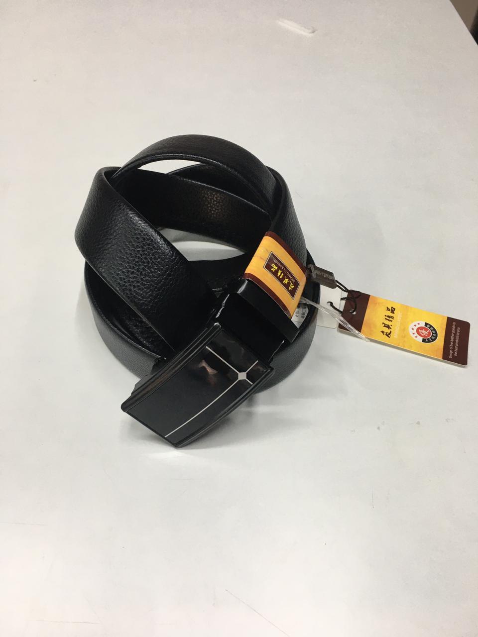 BRAND CLASSIC LEATHER BELT FOR GENTS BLACK COLOUR