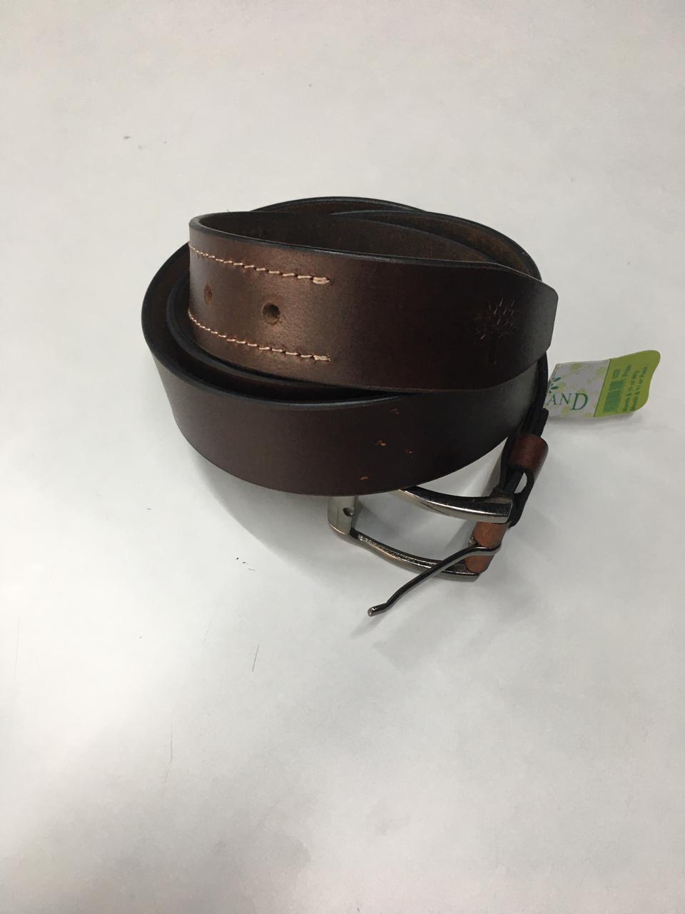 GENUINE LEATHER BELT FOR GENTS DARK BROWN COLOUR