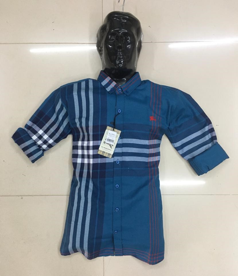 Burberry london shirt multiple colour with blue and white