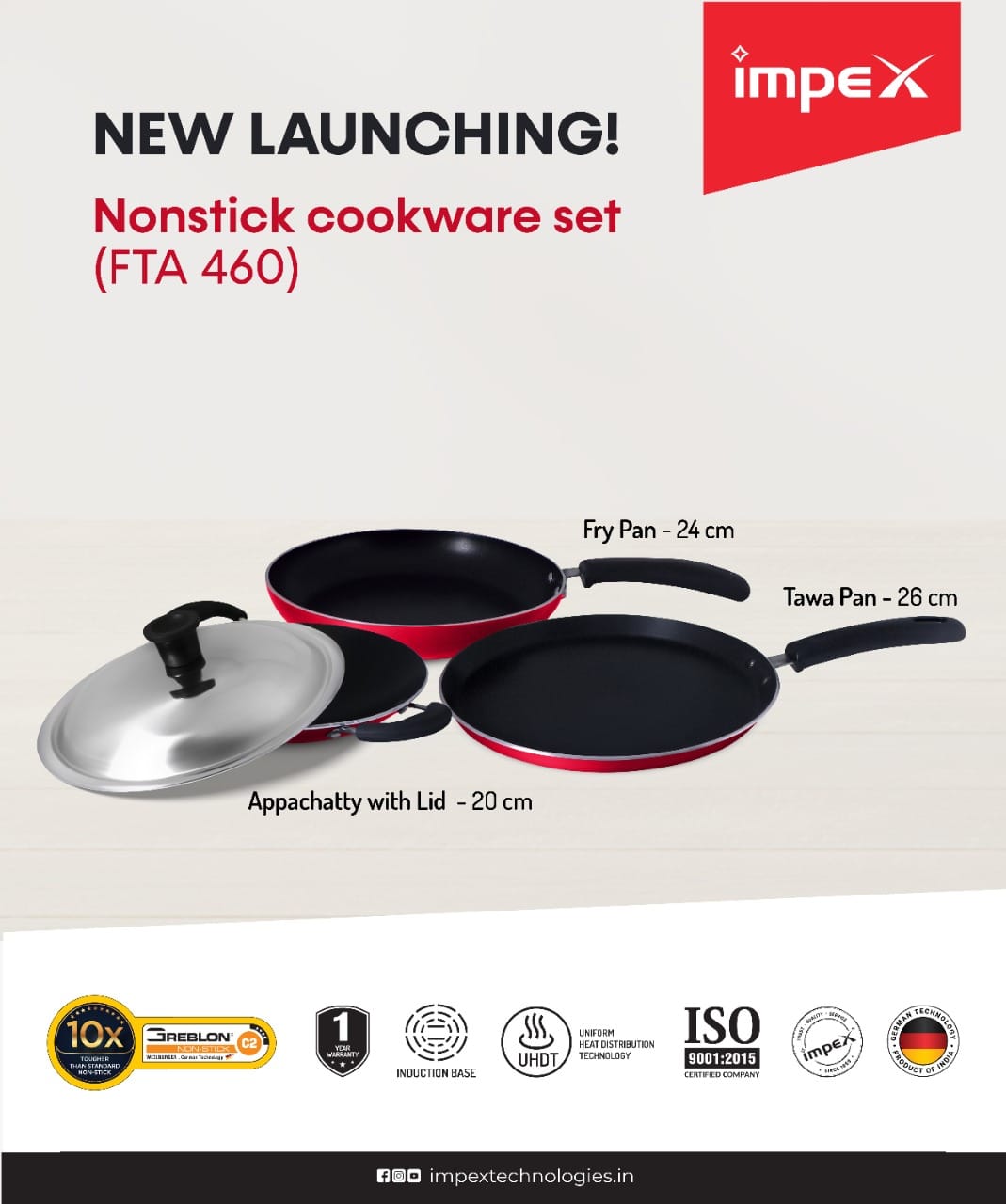 Impex Non Stick Cookware set