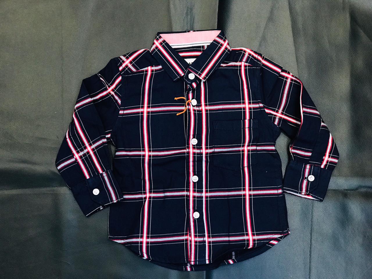 LADA BLACK CHECK-SHIRT FOR KIDS