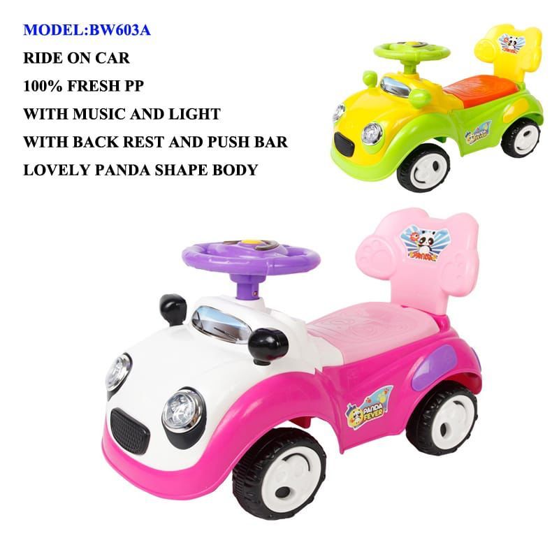 PANDA FEVER RIDE ON CAR PINK COLOUR FOR KIDS
