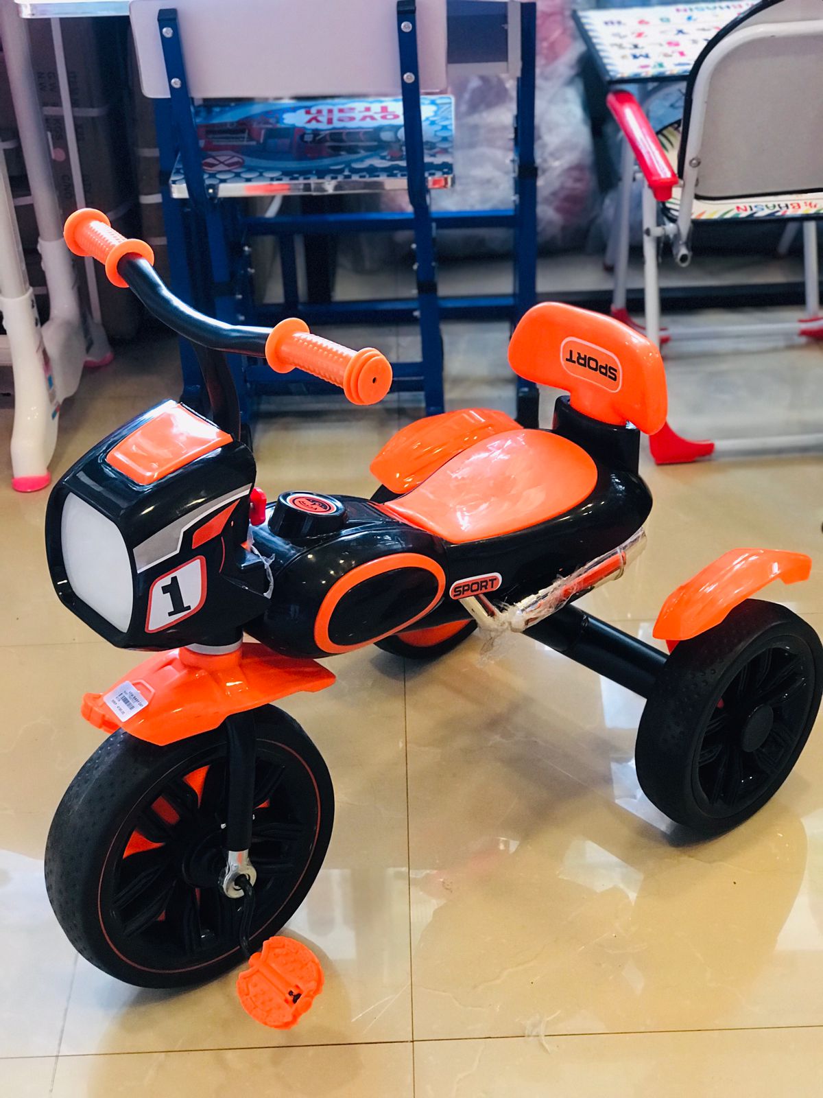 SPORT KIDS TRICYCLE ORANGE COLOUR
