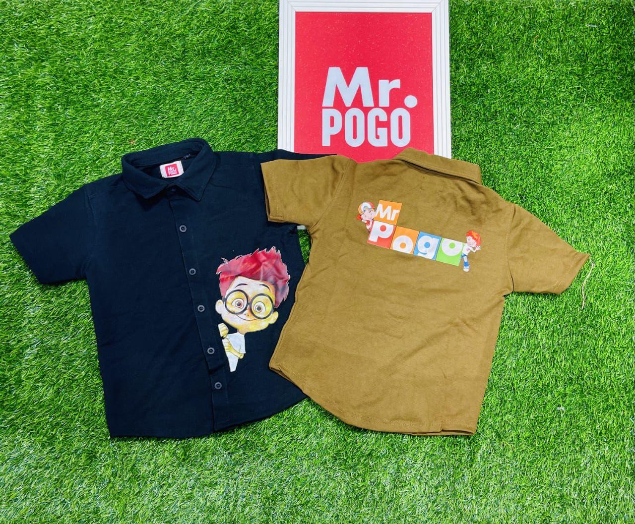 Mr.POGO PRINTED HALF SLEEVE SHIRT FOR KIDS