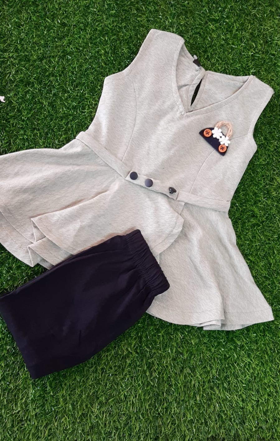 KIDS CAMP LEGGING AND TOP, WHITE COLOUR TOP BLUE PANT FOR KIDS