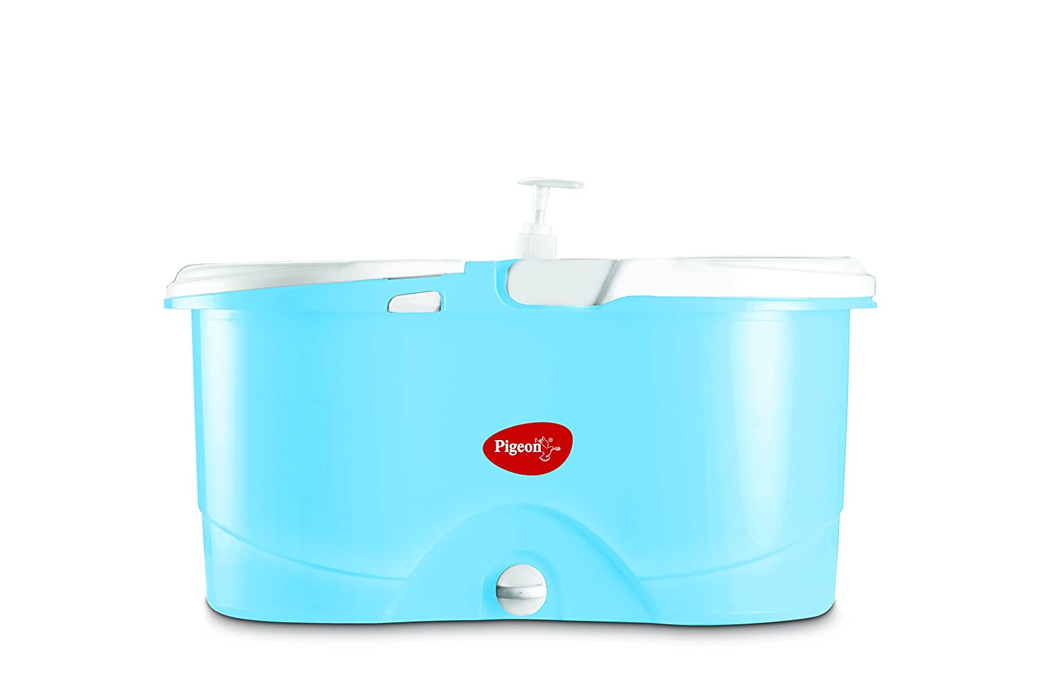 PIGEON JOY PLASTIC MOP Bucket 360 Degree Cleaning with 2 Refills (Blue)