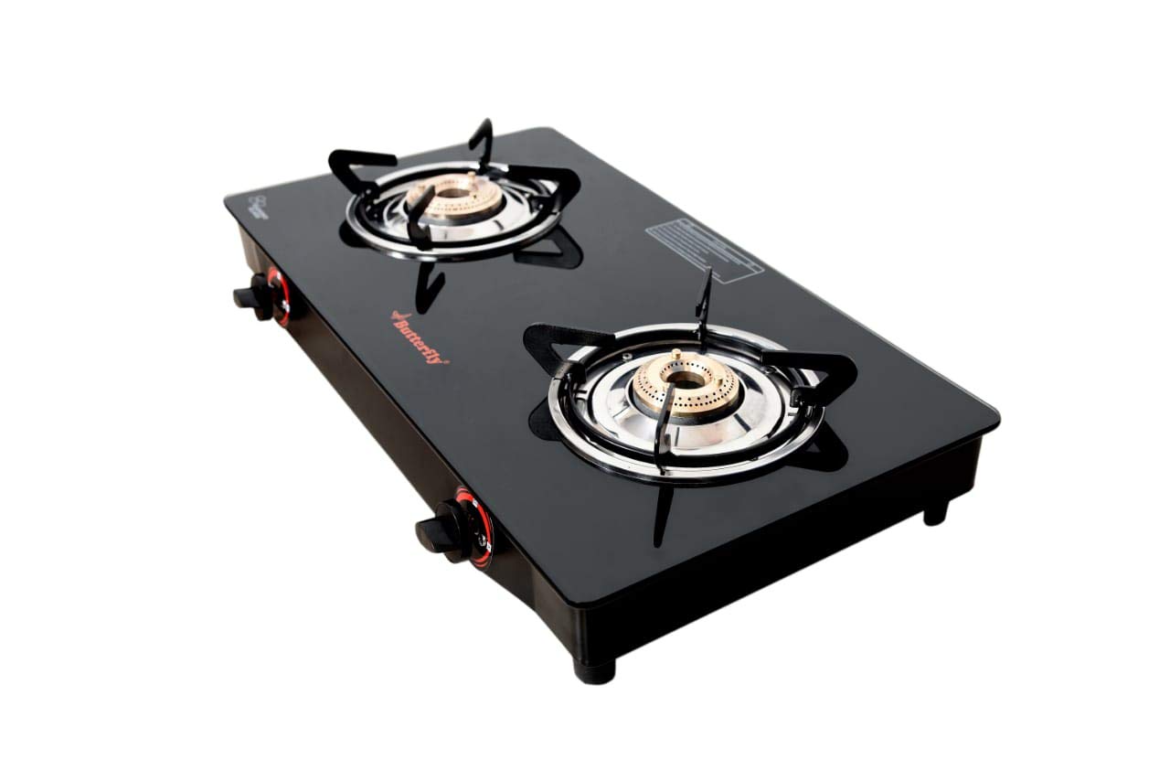 BUTTERFLY GLASS TOP LPG STOVE 